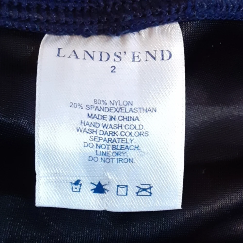 Lands End tag size